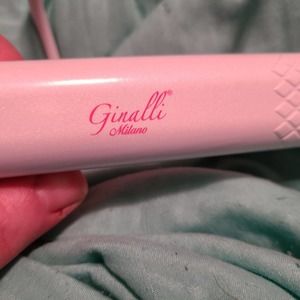 698 Ginalli Milano 1" Tourmaline Flat Iron Straightener White: Model BWT-B54T